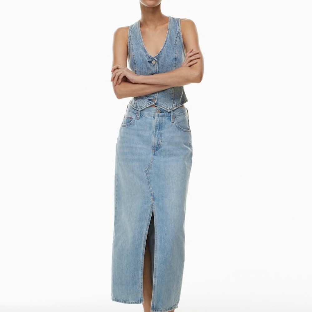 Aritzia 90’s Vintage Maxi Denim Skirt